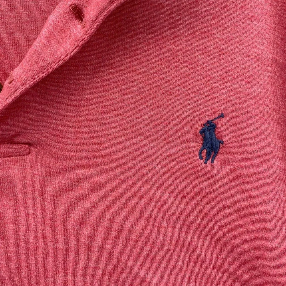 Ralph Lauren Polo Shirt Men's Large Red Classic 90s Academia Golf Preppy College
